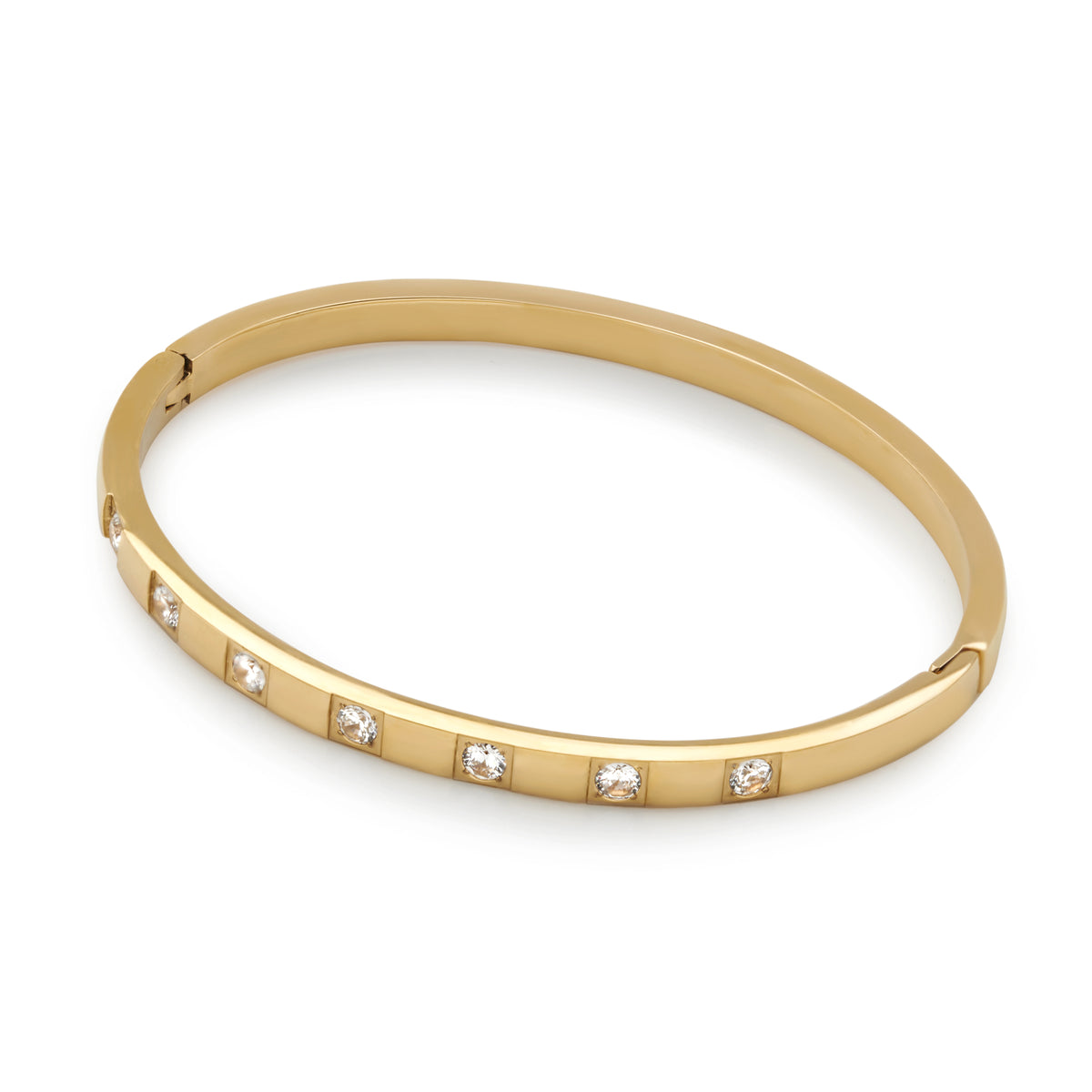 Classic CZ Bangle (Gold)