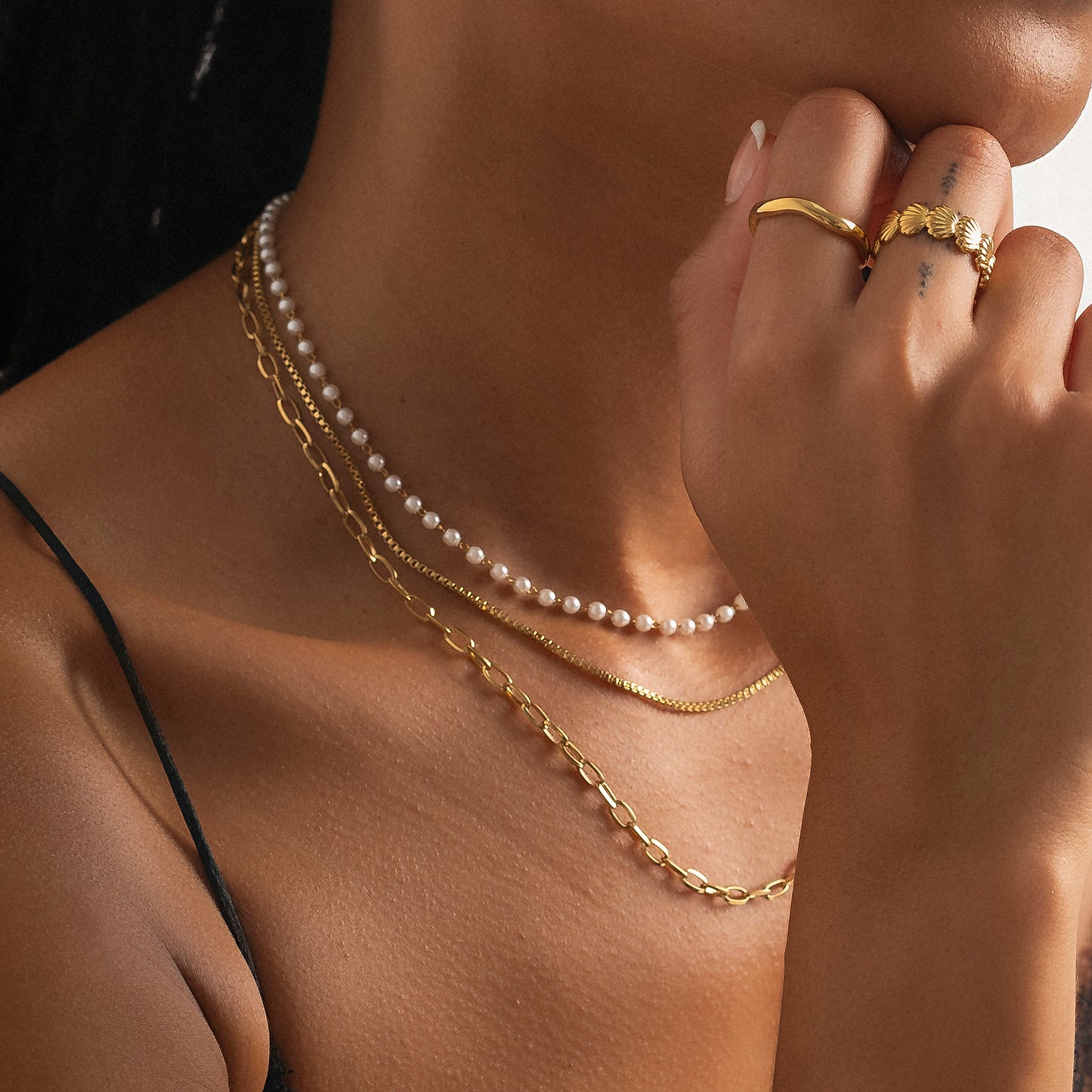 FIGARO PEARL CHAIN