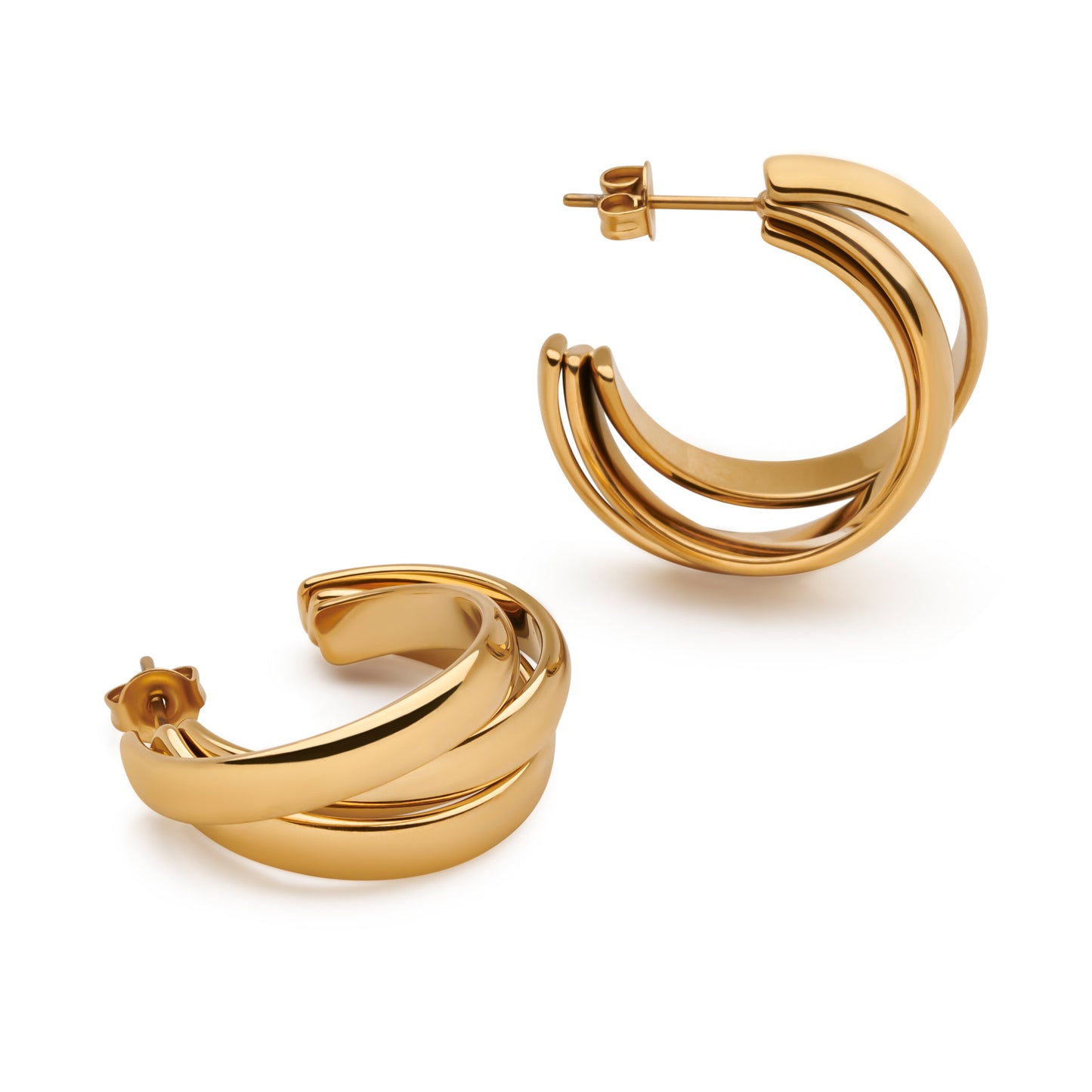 Russian Wedding Hoop Earrings