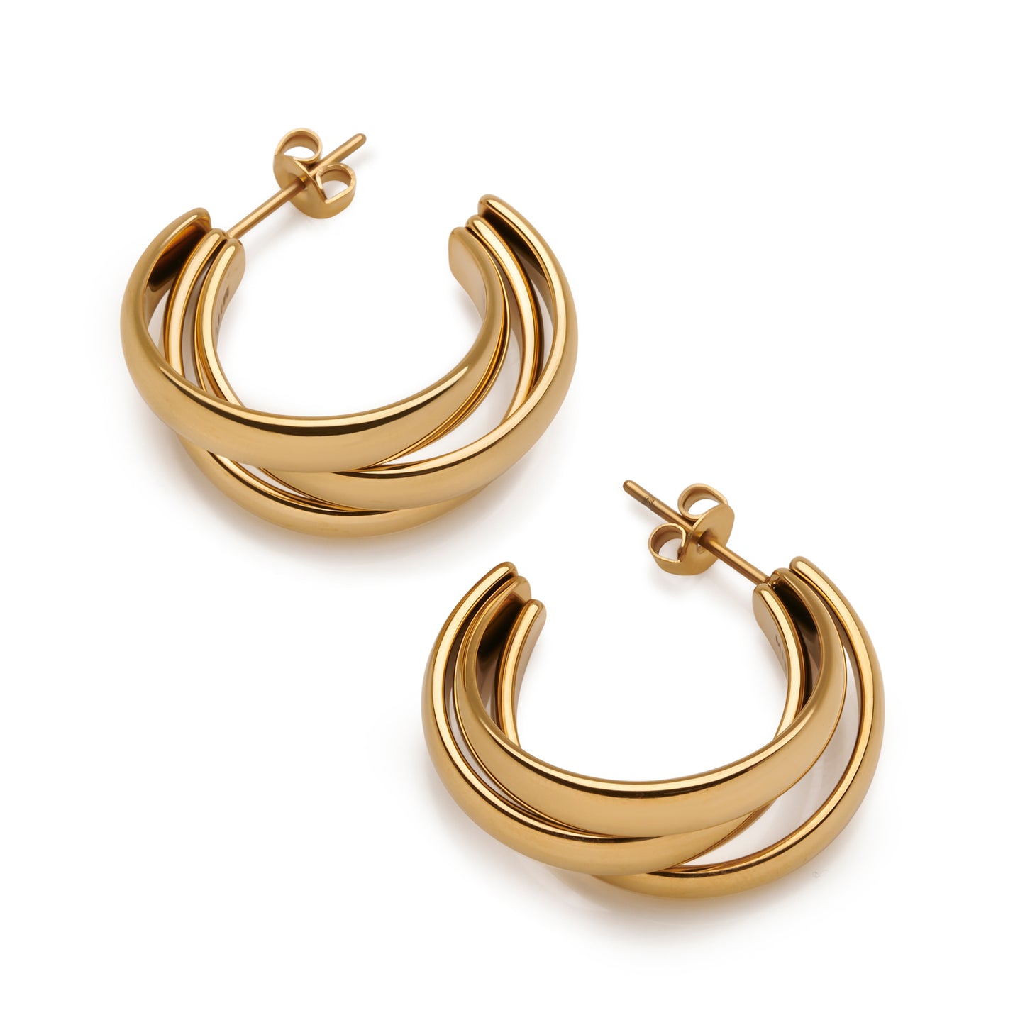 Russian Wedding Hoop Earrings