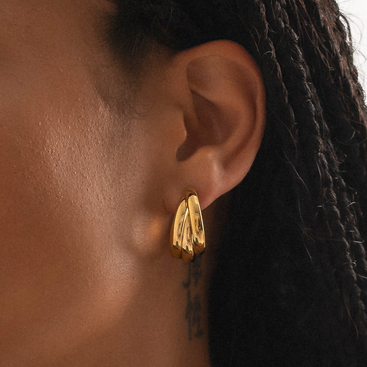Russian Wedding Hoop Earrings