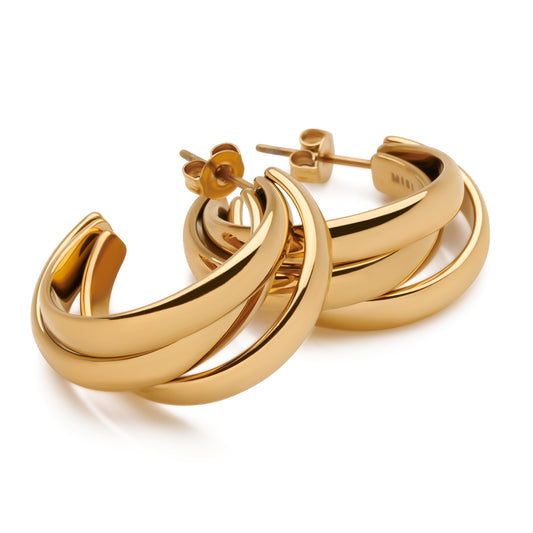 Russian Wedding Hoop Earrings