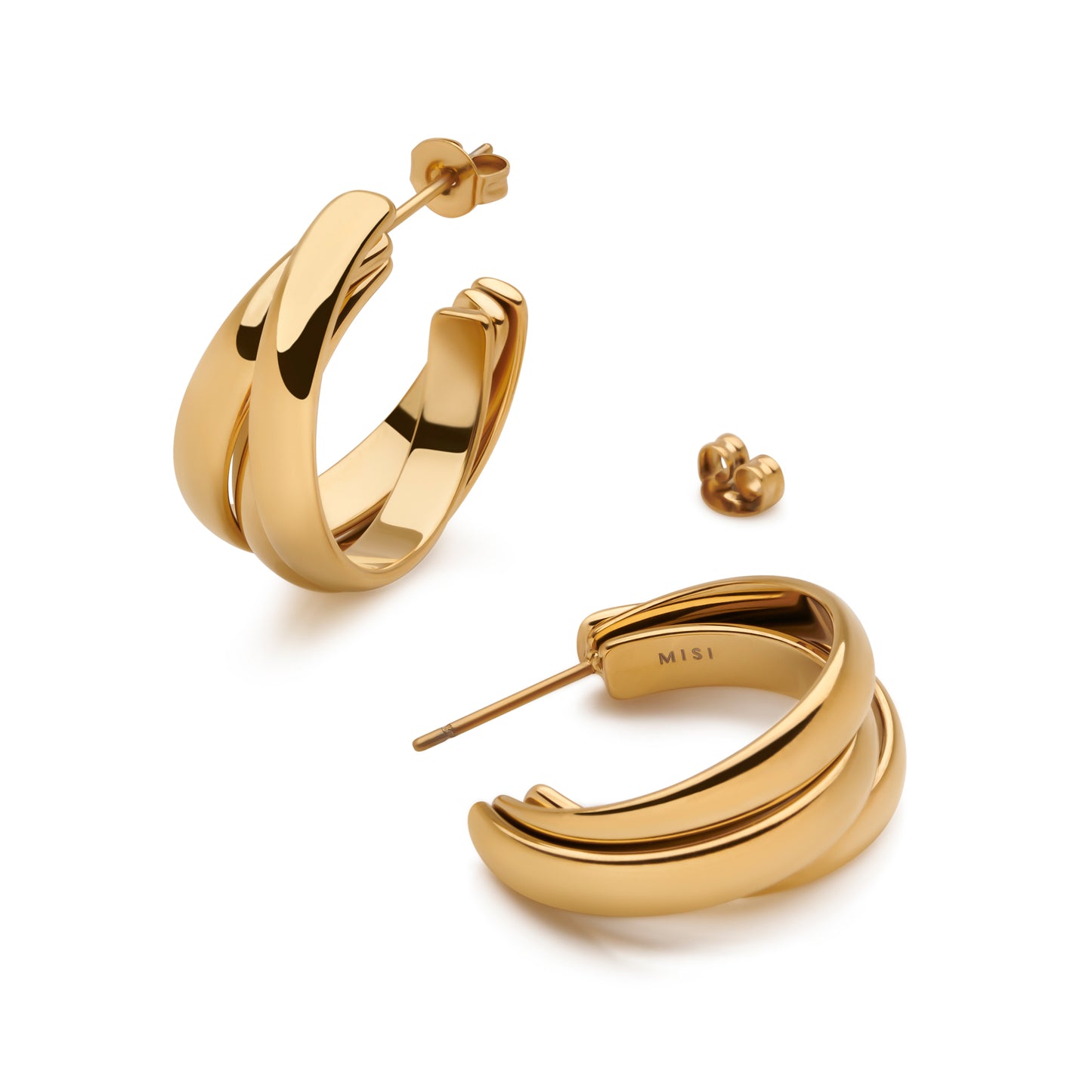 Russian Wedding Hoop Earrings