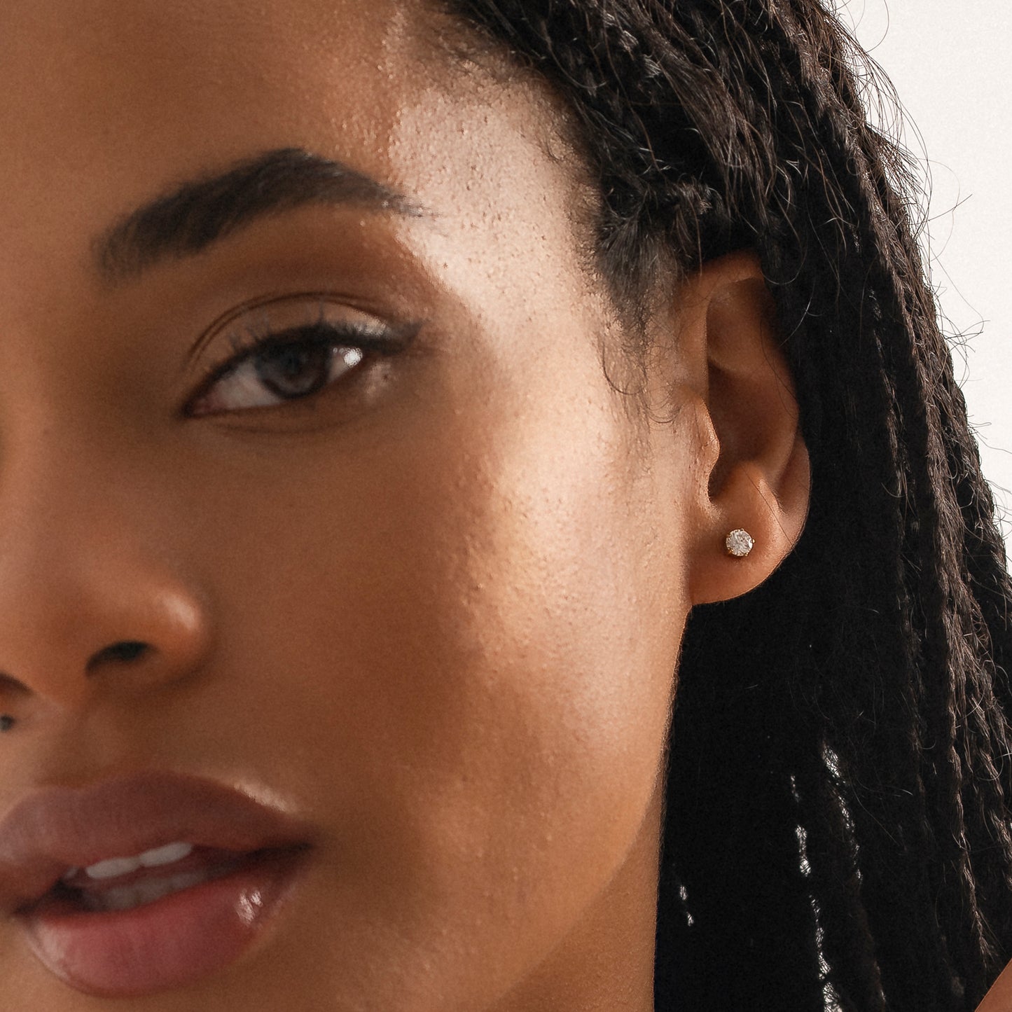 Solitaire Stud Earrings
