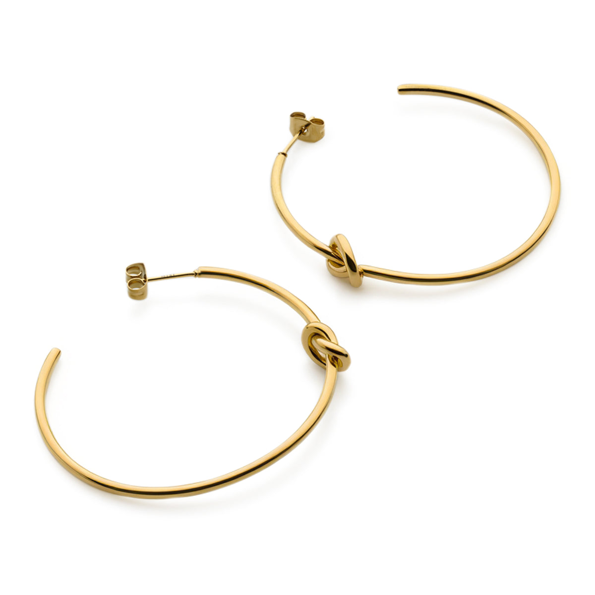 Knot Hoop Earrings