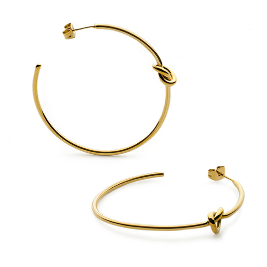 Knot Hoop Earrings