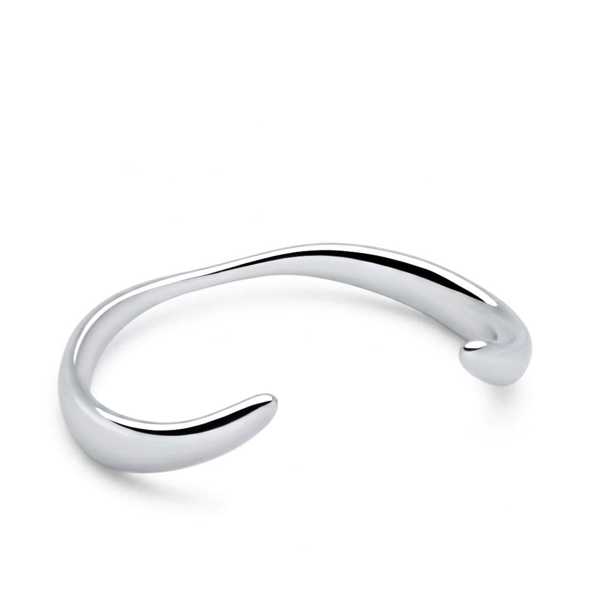 Curve Bangle (Platinum)
