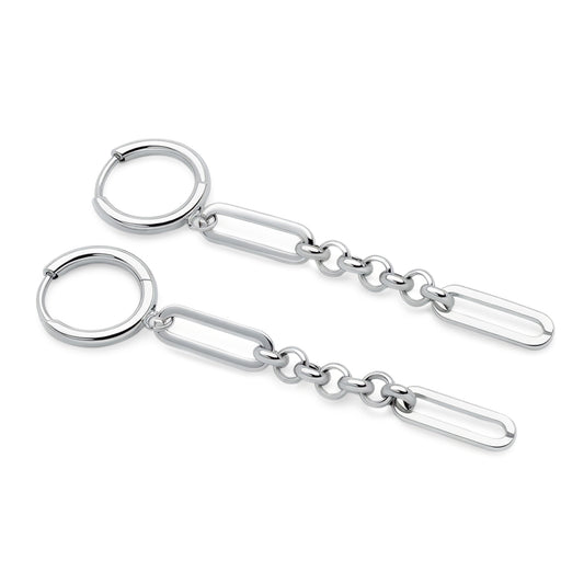 Paperlink Drop Hoops (Platinum)