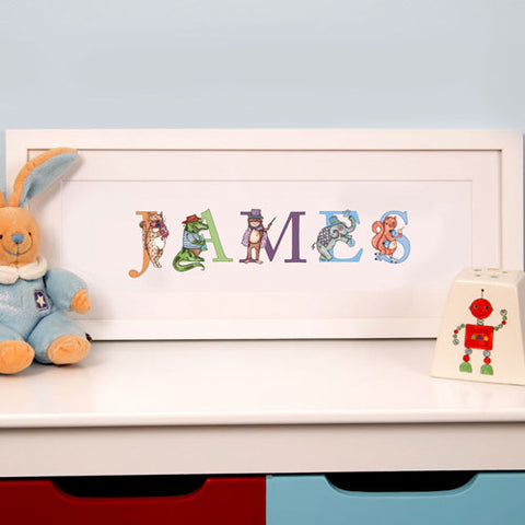 Illustrated Childs Phonetic Name Frame