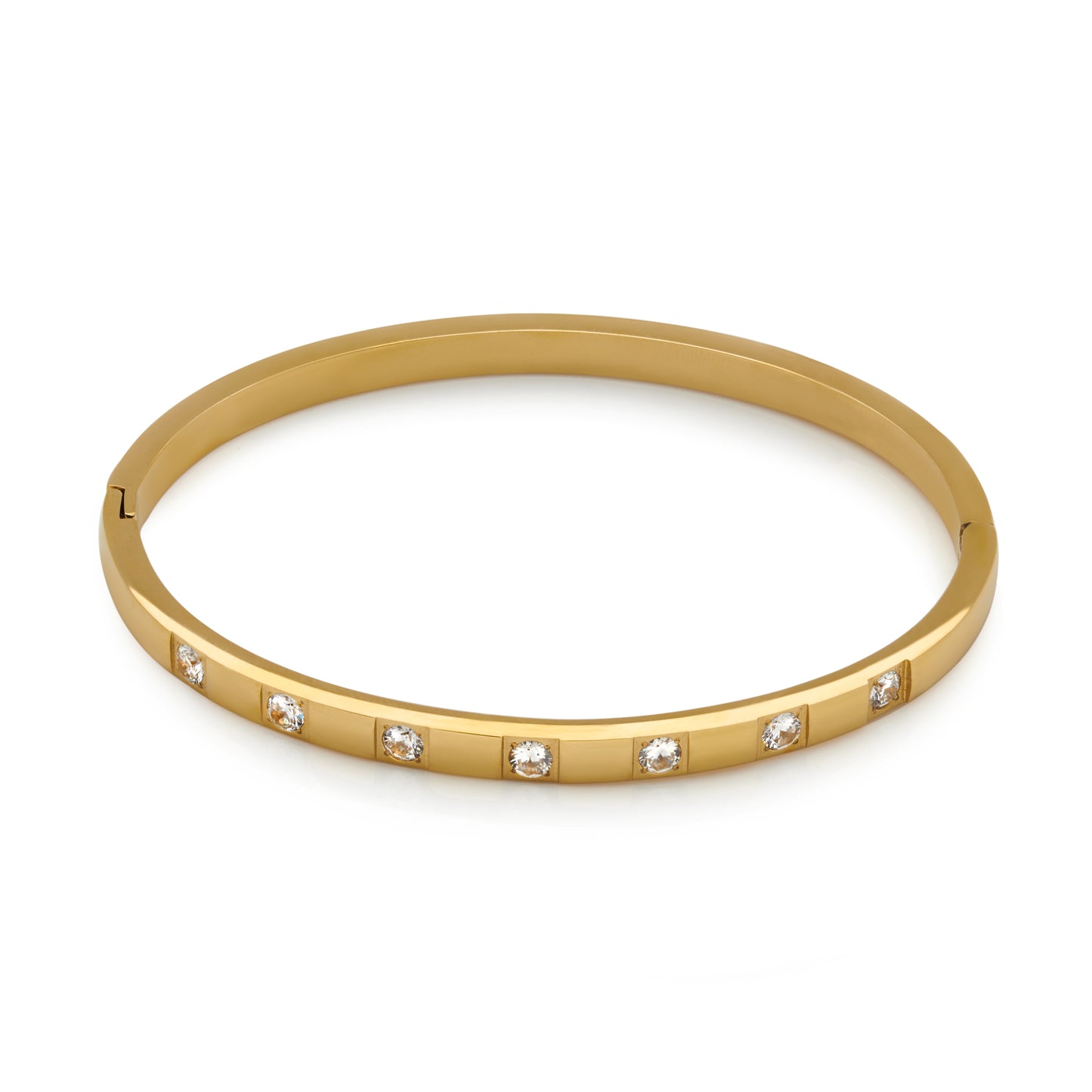 Classic CZ Bangle (Gold)