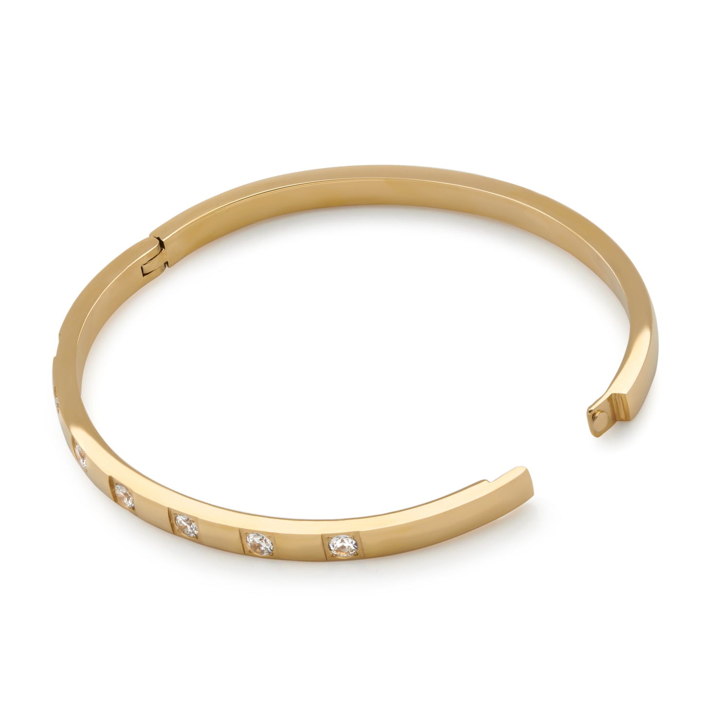 Classic CZ Bangle (Gold)