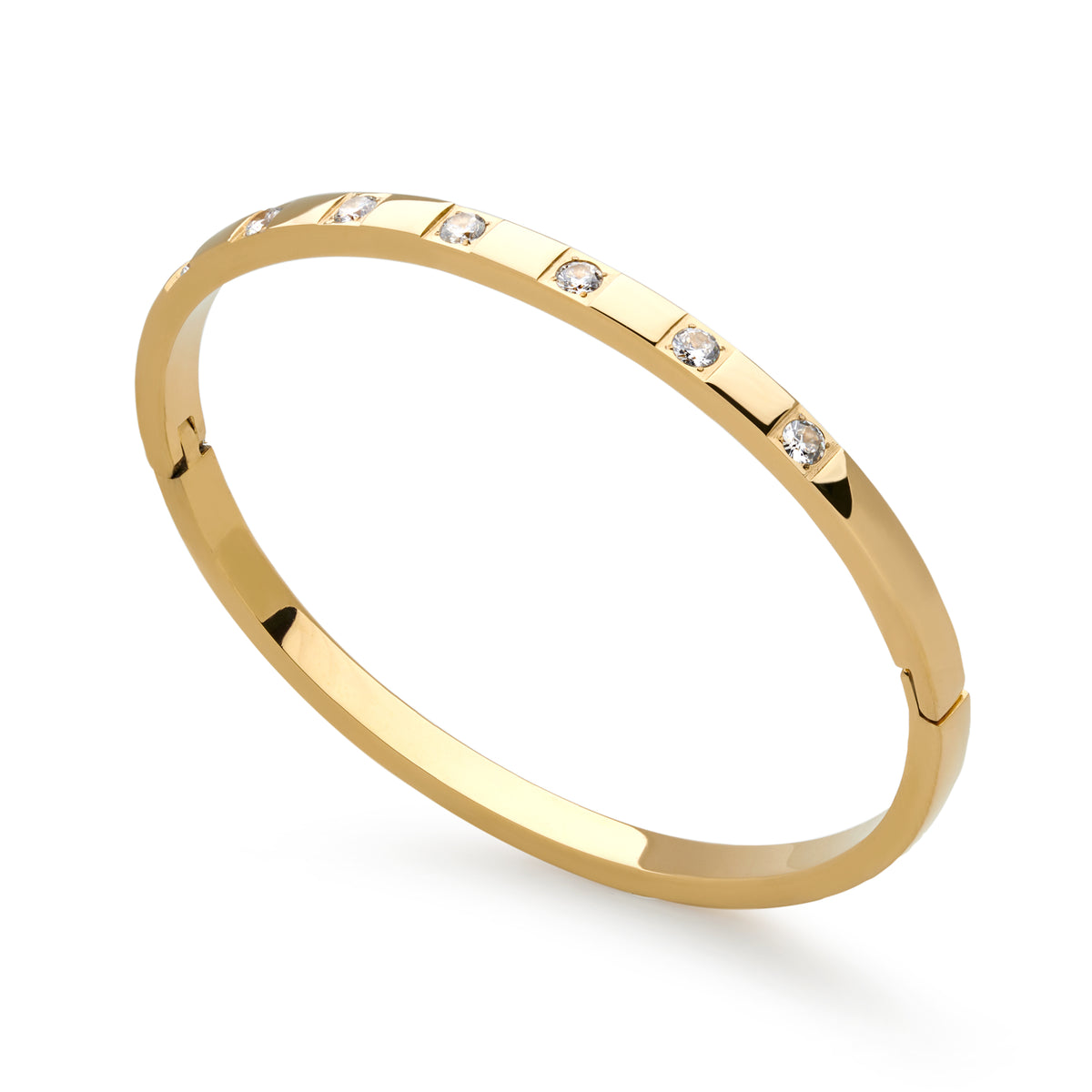 Classic CZ Bangle (Gold)