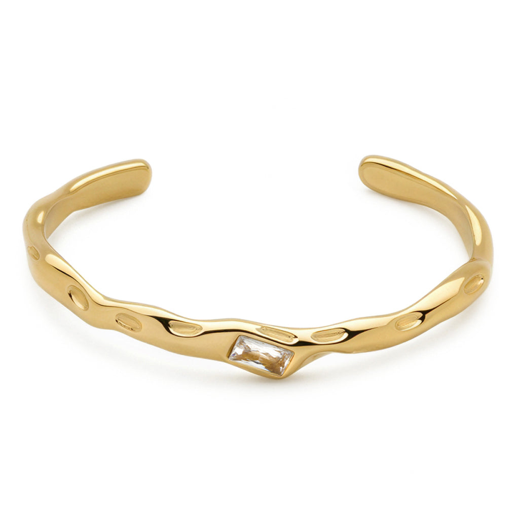 Molten CZ Bangle