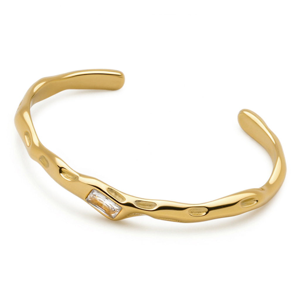 Molten CZ Bangle