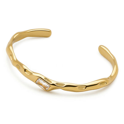 Molten CZ Bangle
