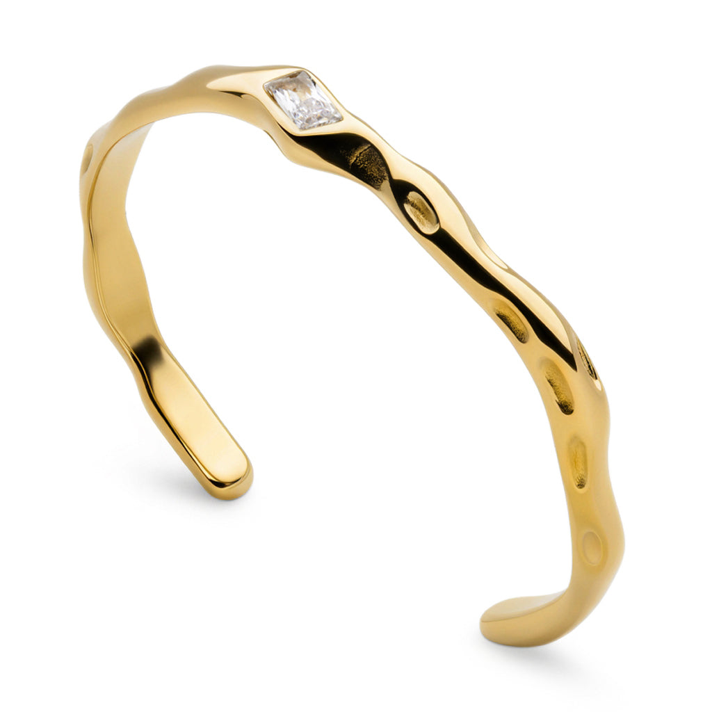Molten CZ Bangle