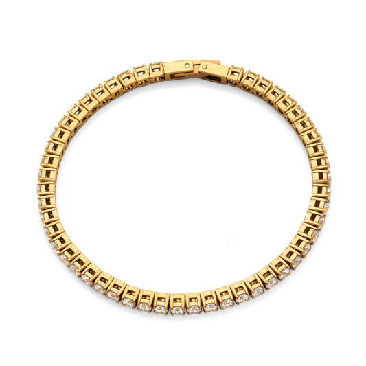 Gold Tennis Bracelet