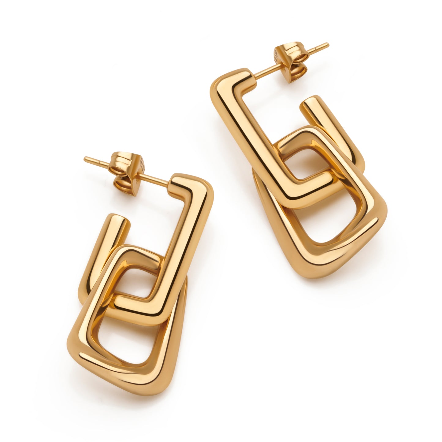 Tote Link Hoop Earrings