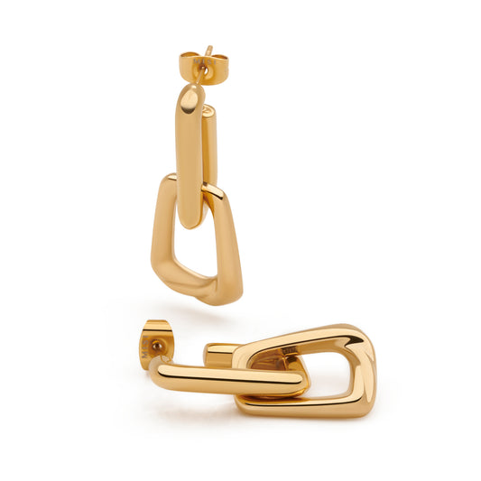 Tote Link Hoop Earrings