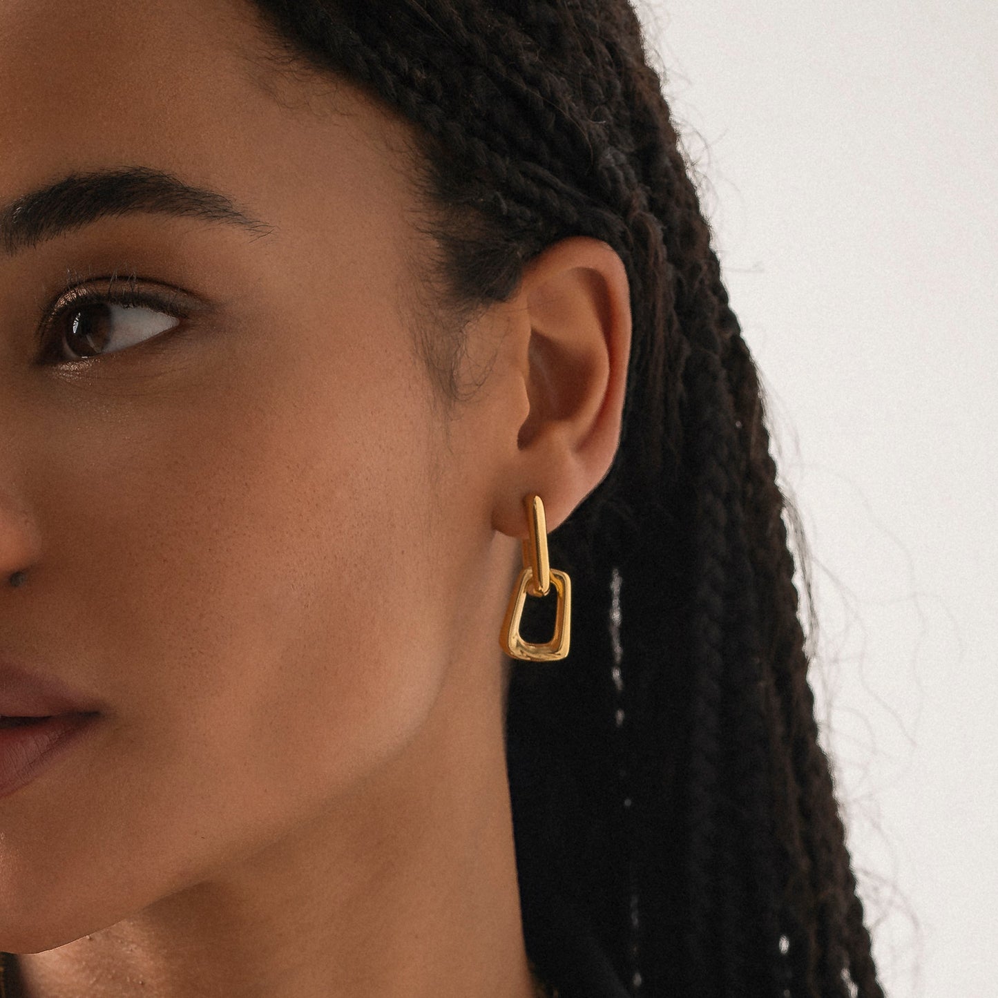 Tote Link Hoop Earrings