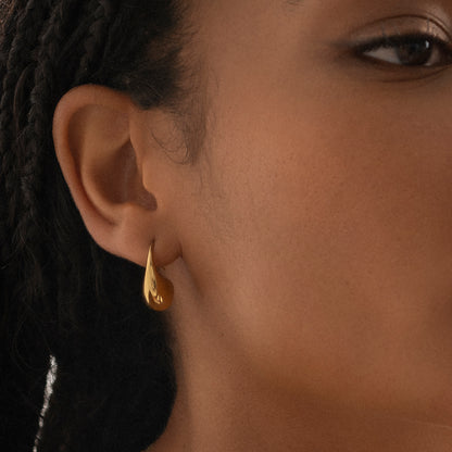 Golden Teardrop Earrings