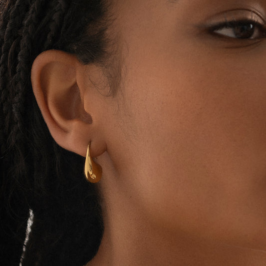Golden Teardrop Earrings