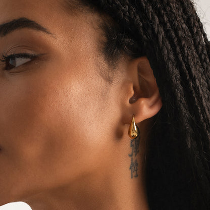 Golden Teardrop Earrings
