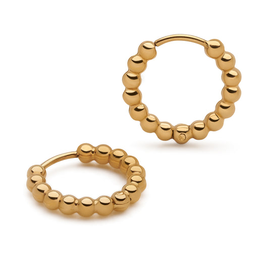 BEAD HOOP EARRINGS