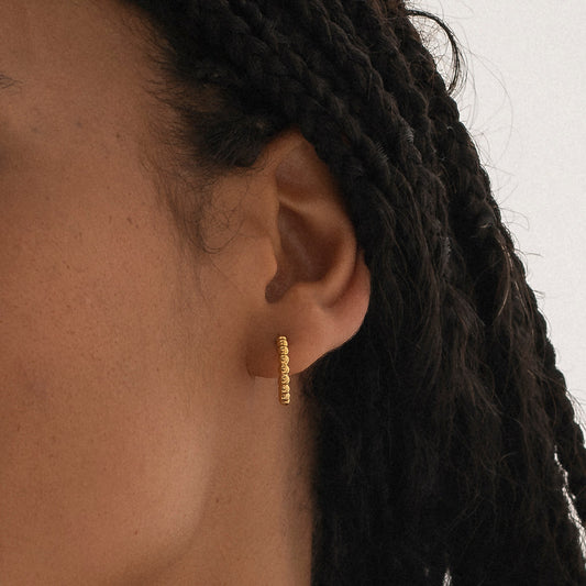 Bead Hoop Earrings