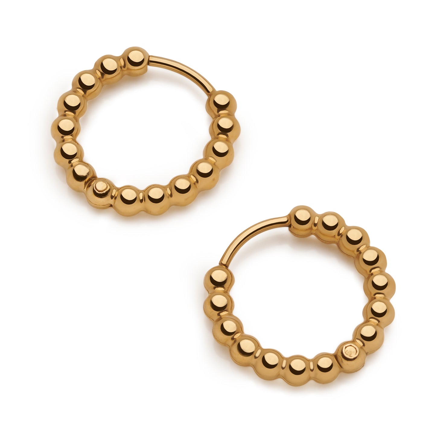BEAD HOOP EARRINGS