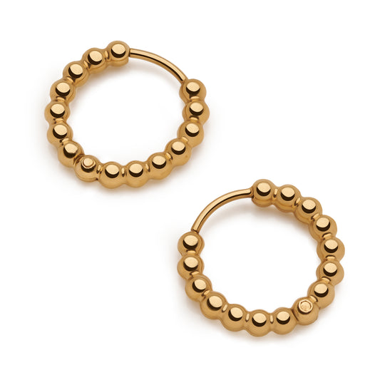 Bead Hoop Earrings
