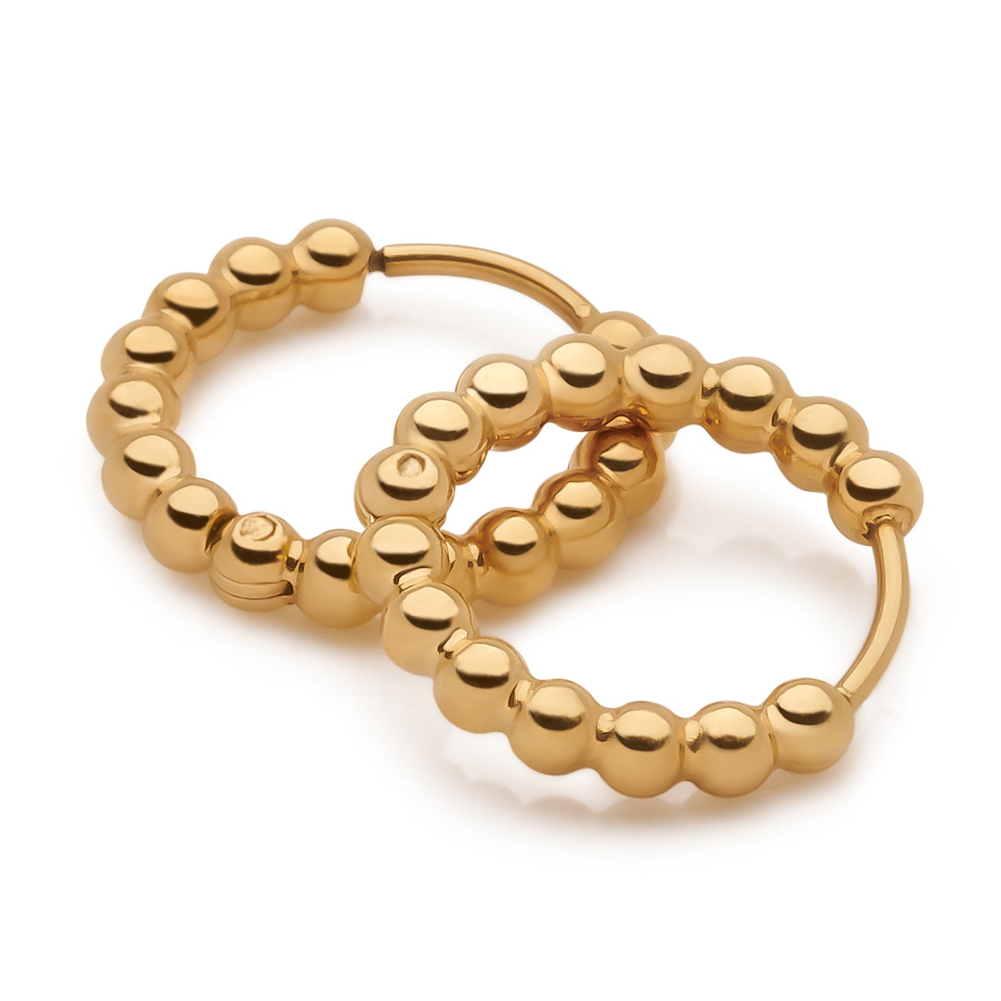 BEAD HOOP EARRINGS