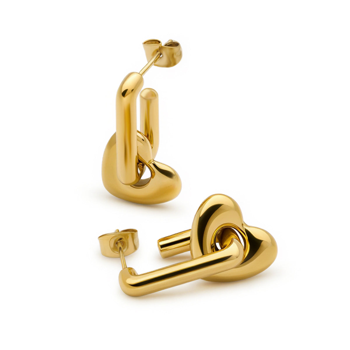 Interlocking Heart Hoops