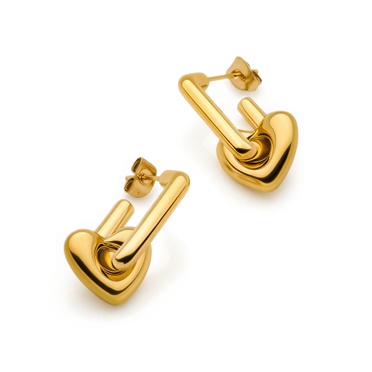 Interlocking Heart Hoops