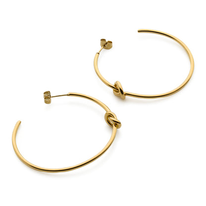 Knot Hoop Earrings