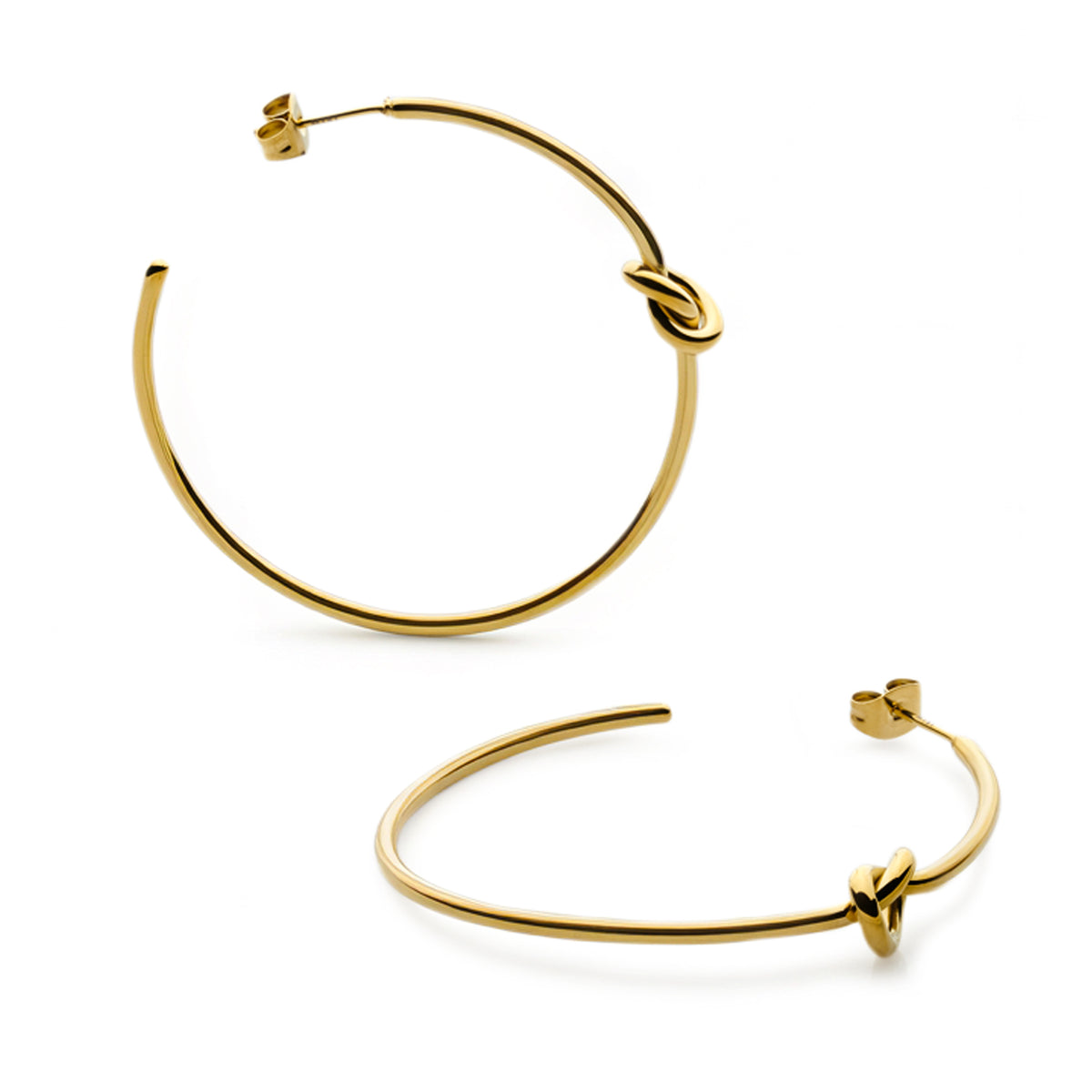 Knot Hoop Earrings