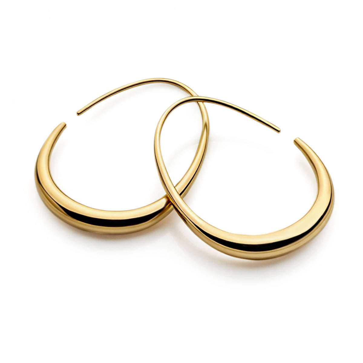 Sculpted Hoops (Gold)
