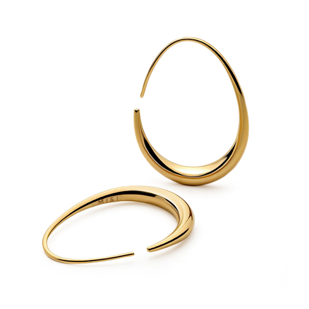 Sculpted Hoops (Gold)