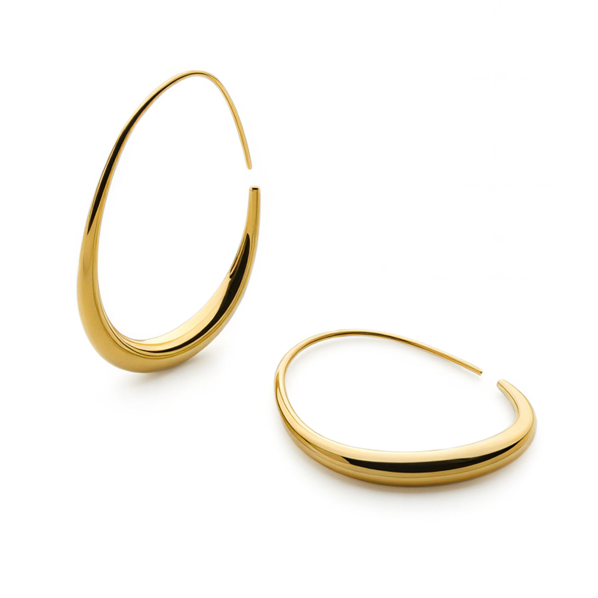Sculpted Hoops (Gold)