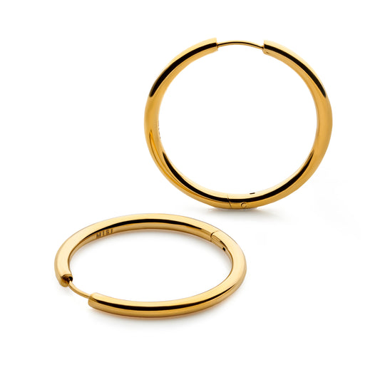 Classic Tube Hoops (Gold)