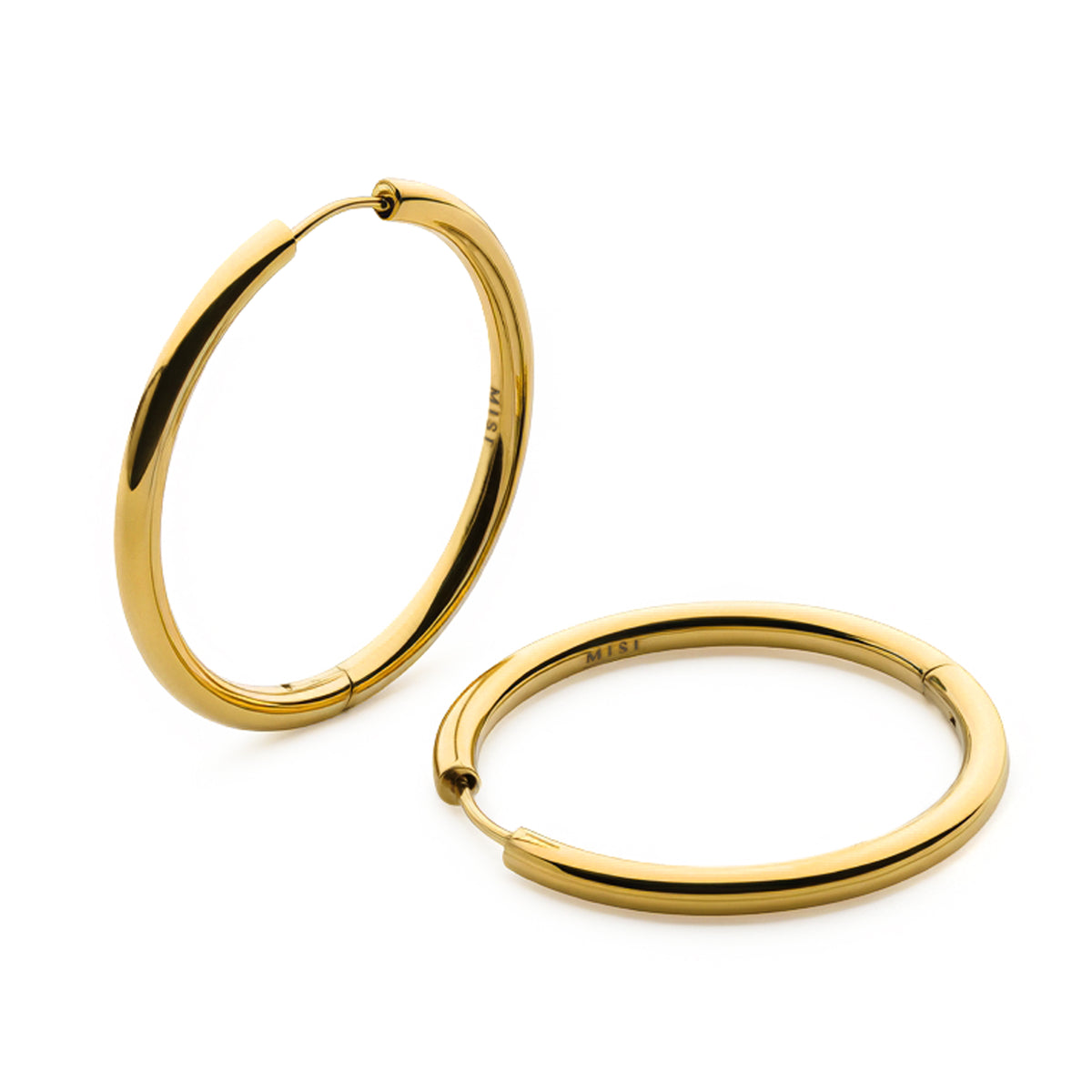Classic Tube Hoops (Gold)