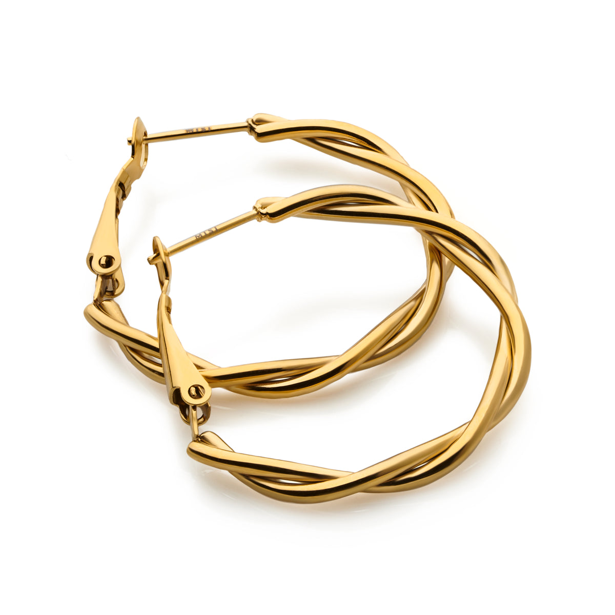 Twist Hoops (Gold)