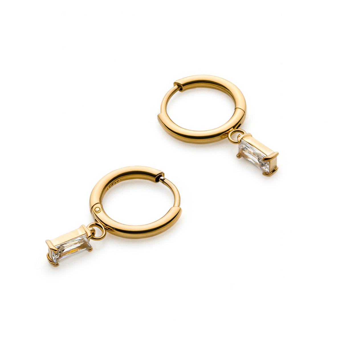 Sparkling Charm Hoops