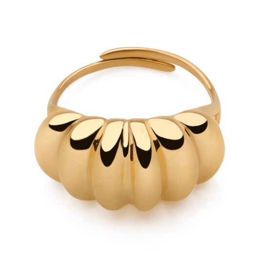 Gold Croissant Ring