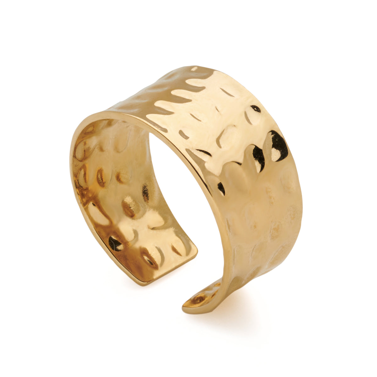 Hammered Cuff Ring