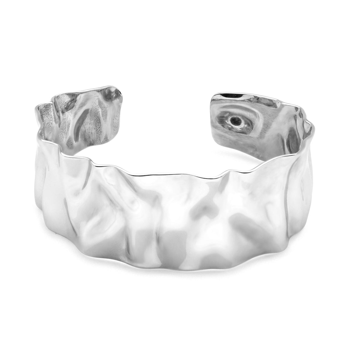 Molten Cuff Bangle (Platinum)