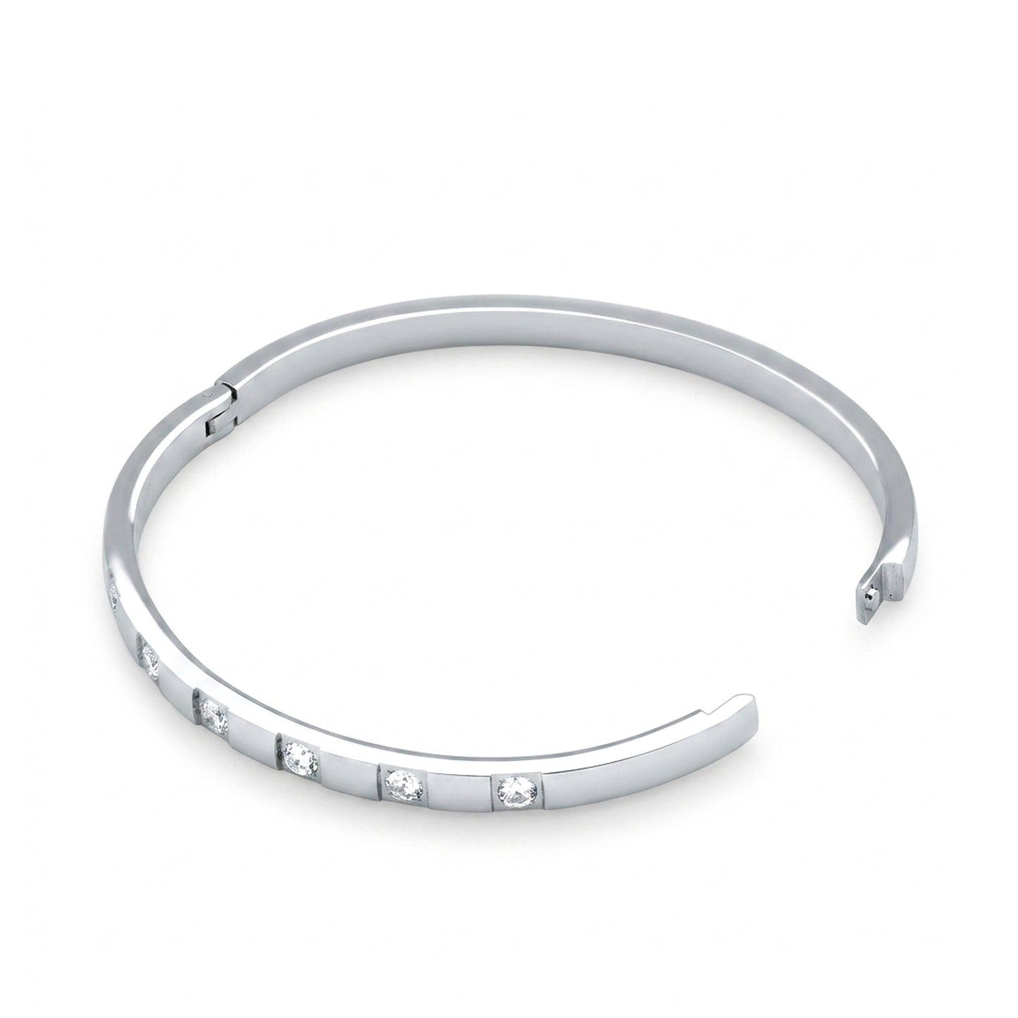 Classic CZ Bangle (Platinum)