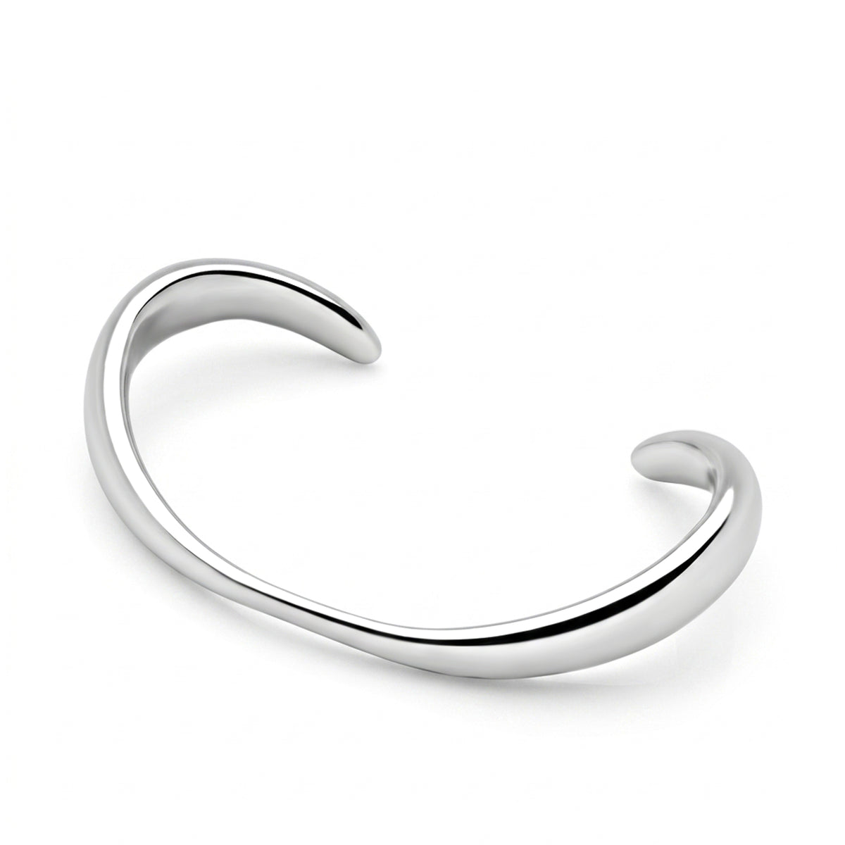 Curve Bangle (Platinum)