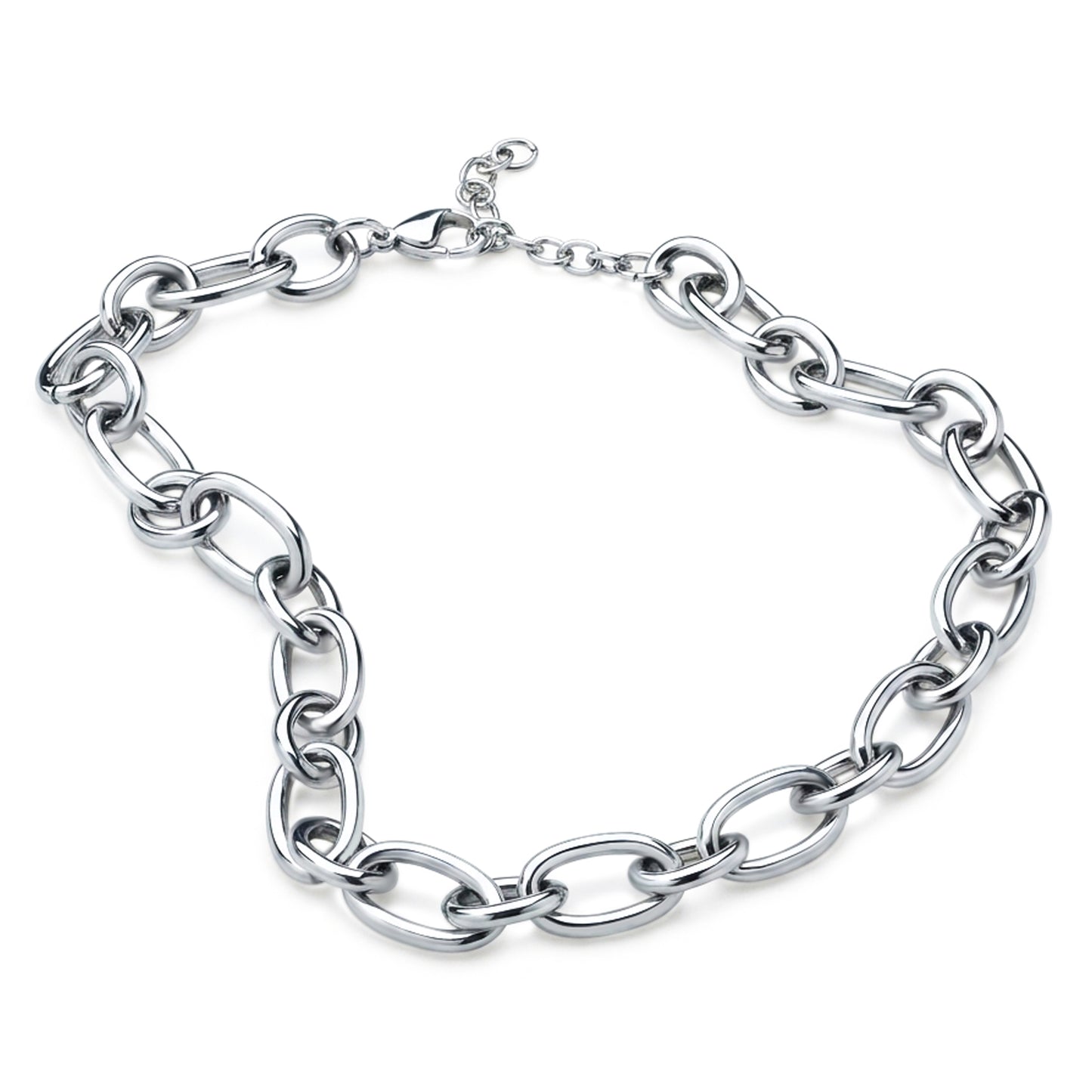 Oval Link Chain  (Platinum)