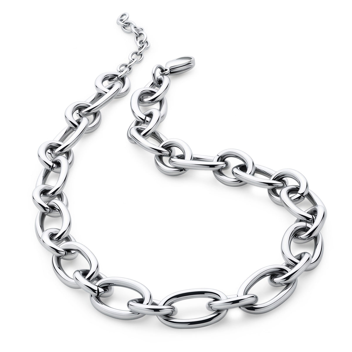 Oval Link Chain  (Platinum)